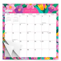 Bonnie Marcus OFFICIAL | 2026 12 x 12 Inch (Hanging) 18 Months Monthly Square Wire-O Calendar | Sticker Sheet | July 2025 - December 2026