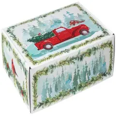 Pack/6: Farmhouse Christmas Decorative Mailer - 12 x 9 x 3"