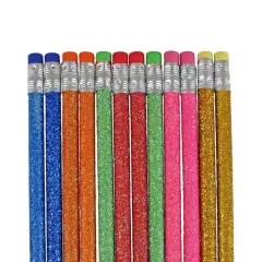 Glitter Pencils No. 2 Lead 7.5" Length