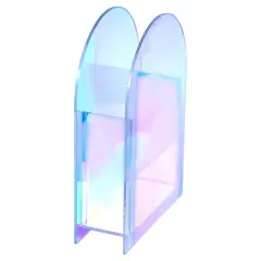 Lucite Iridescent Dome Vase By Kinor Decor