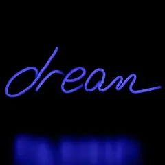 Northlight LED Dream Neon Lighted Wall Sign - 17" - Blue