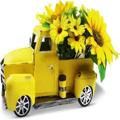 Yellow Farmhouse Car with Light Tiered Tray