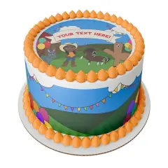 Cowgirl Camryn Edible Image Edible cake topper