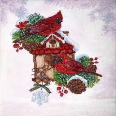 Cardinals Counted cross stitch kit 1288A