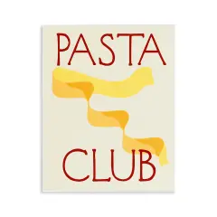 Stupell Industries Pasta Club Phrase Wall Plaque Art Design by Daphne Polselli