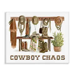 Stupell Industries Cowboy Chaos Accessories Canvas Wall Art Design by Cindy Jacobs