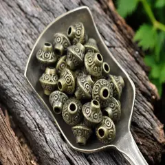 *100* 6mm Antique Bronze Bicone Spacer Beads