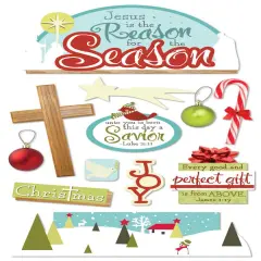 Paper House Reason For The Season Faith Dimensional Stickers