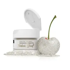 Bakell - White Pearl Tinker Dust (5g, 1x Jar) Edible Glitter for Food, Desserts, and Beverages!