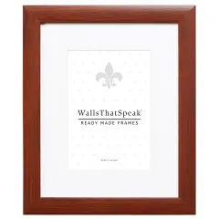 Contemporary 1", Honey Brown Matted Picture Frame by wallsthatspeak