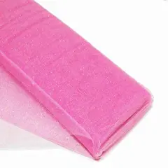 10 Yard Glitter Tulle Fabric Bolt 10 Yards Length for Wedding Party Decoration 54 Inch Width Pink