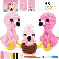 Flamingo Family Crochet Kits