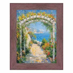 Drift Barnwood Hibiscus Rustic Picture Frame 12x16 frame