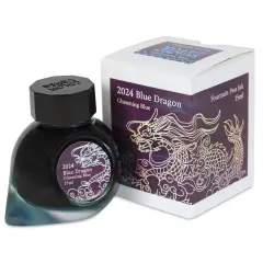 Colorverse Blue Dragon Fountain Pen Ink - Glistening Blue, 15 ml