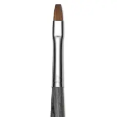Da Vinci Colineo Synthetic Kolinsky Sable Brush - Flat, Size 4, Long Handle