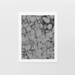 Pebbles Black and White Art Print