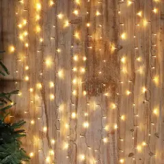 200 LED Curtain Light Warm White Warm white