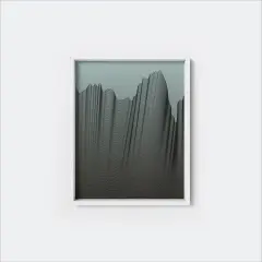 Moir&eacute; Zen Wave Stretch Art Print