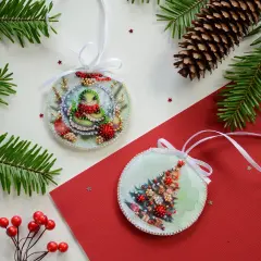 Bead Embroidery Kit Decoration - Festive snake