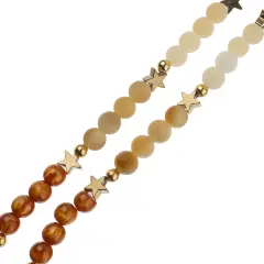 John Bead 6mm Solar System Universe Galaxy 5" Bead Strand Venus