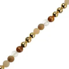 John Bead 8mm Solar System Universe Galaxy 7" Bead Strand Venus