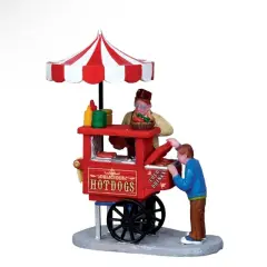 Lemax Hot Dog Cart