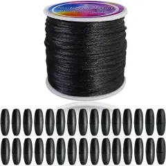 2mm Nylon Cord for Bracelets,Necklace,Jewellry Making Craft String Kit