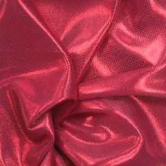 1 Yard Shiny Computer Foil Fabric Dk Pink/Red, 44/45" Wide Polyester for Dancewear & Costumes