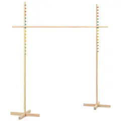 Grasshopper Games: Limbo - Classic Game, Wood Set, Test Flexibility & Balance, In-Outdoor Play, Travel Bag, Party & Backyard Activity, Family Age 3+