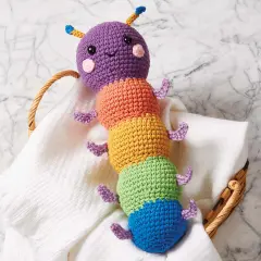 HerrschnersCotton Candy Caterpillar Crochet Kit Multi