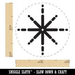 Shiny Sparkle Star Shimmer Glitter Self-Inking Rubber Stamp Crafting Planners UV