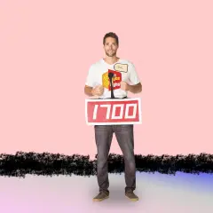 Price Is Right Row Red Costume Game Show Contestant Halloween Outfit