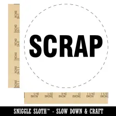 Scrap Production Inventory Management Manufacturing Label Self-Inking Stamp Red