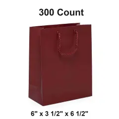 Fashionable Matte Euro Tote 6" x 3 1/2" x 6 1/2"