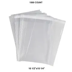 Polyethylene Self-Seal Lip & Tape Bags 1.2 Mil 10 1/2'' x 15 1/4''