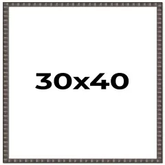 Deco Black Picture Frame - UV Acrylic, Foam Board Backing, Hanging Hardware