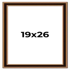 Weathered Gold Picture Frame - UV Acrylic, Foam Board Backing, Hanging Hardware