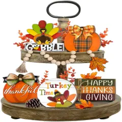 Thanksgiving Tiered Tray Decor