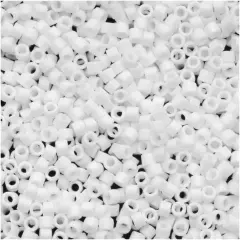 Miyuki Delica Beads, Matte White
