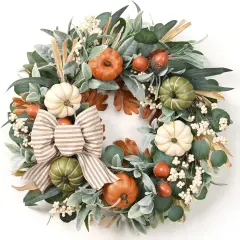22 in Fall Wreaths for Front Door Outside