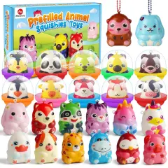 24 Pack Animal Squishy Toys