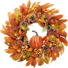 22&rsquo;&rsquo; Artificial Autumn Fall Wreath