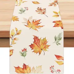 Fall Maple Leaves Table Runner