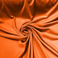 1 Yard Structured Stretch Scuba Knit Fabric Durable Double Knit for Fashion Dresses Blazers and Apparel Orange