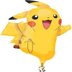 International 2946001 Pikachu Shape Balloon Pack, 31", Yellow