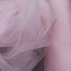 1 Yard 2-Way Stretch Nylon Net Mesh Fabric, 60" Width Lightweight Sheer Mesh for Gowns, Dancewear & Costumes Pink