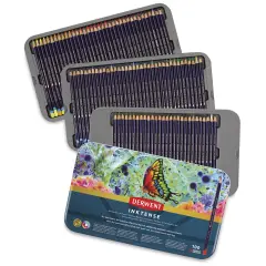 Derwent Inktense Pencils - Assorted Colors, Tin Box, Set of 100