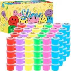 120 Pack for Kids Clear Crystal Bulk Slime Kit