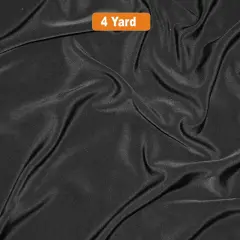 Peachskin Polyester Fabric Soft Suedes for Apparel and Garments Black