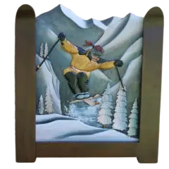 Ski Girl Wall Art &ndash; 24" x 28"